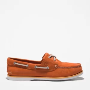 Image of Timberland 2-eye Classic Boat Shoe For Men In Orange Orange, Size 7