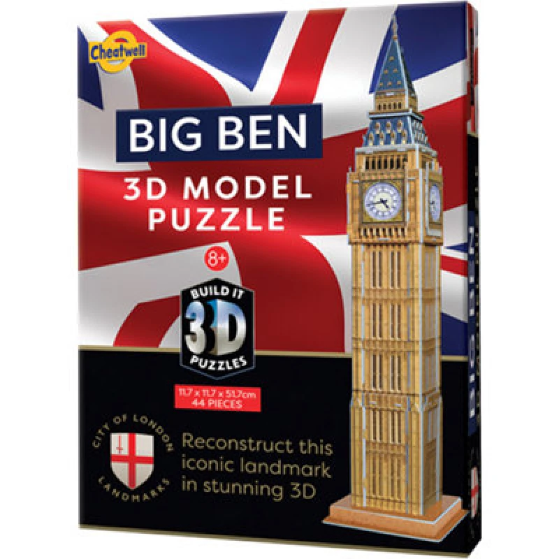 Image of Cheatwell Games Built-It 3D Puzzle - Big Ben - Brand New And Sealed