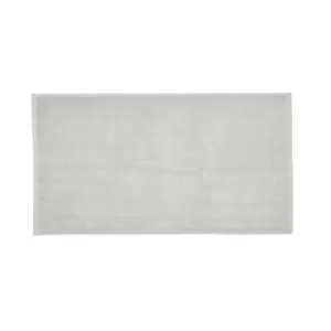 Image of Bedeck of Belfast Luxuriously Soft Turkish Bath Mat, Silver