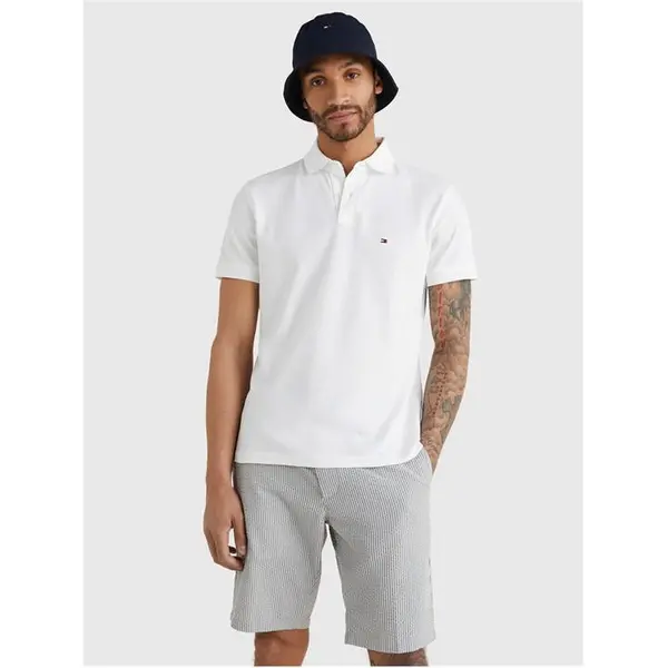 Image of Tommy Hilfiger Core 1985 Polo Shirt Short Sleeve Polos S Beige 54239680350