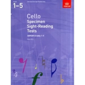 Image of Cello Specimen Sight-Reading Tests, ABRSM Grades 1-5 : From 2012
