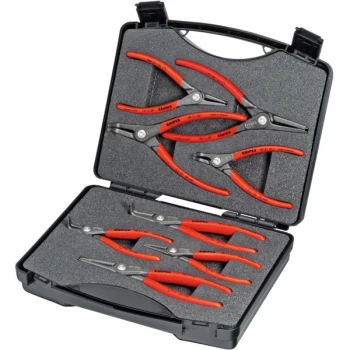 Image of Knipex 00 21 25 Precision Circlip Pliers Set - 8 Piece