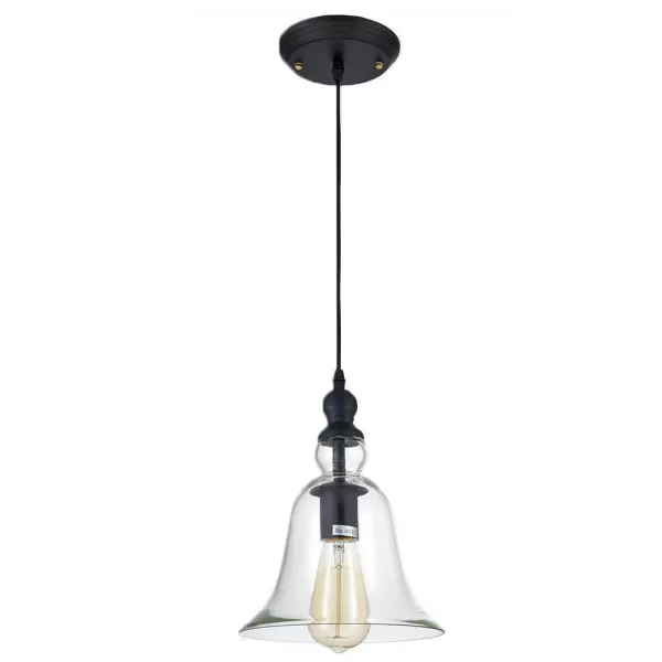 Image of Paris Dome Pendant Ceiling Light Black, E27