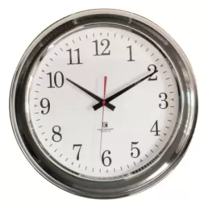 Image of Marshfield Clock Chrome 41cm Chrome