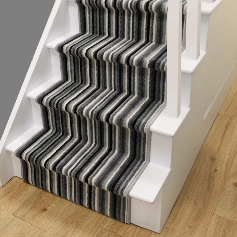 Image of Homemaker Stair Runner - Maestro Stripe Design - Grey Runners 60x600cm Grey 40797402000