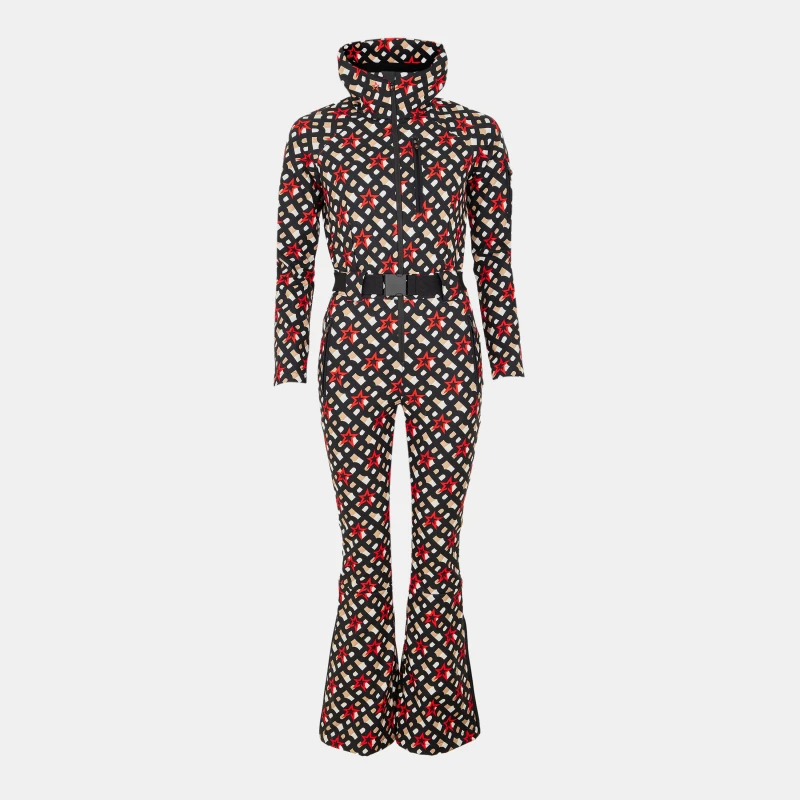 Image of Boss Womens Technical Weather-Resistant Streamlined Fit Ski Suit Black female 8 (S)