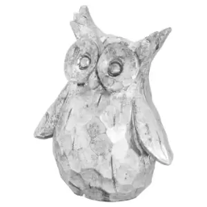Image of Olive The Silver Ceramic Owl