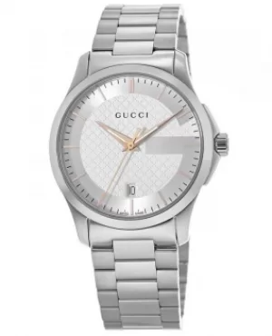 Image of Gucci G-Timeless Silver Dial Stainless Steel Unisex Watch YA126442 YA126442