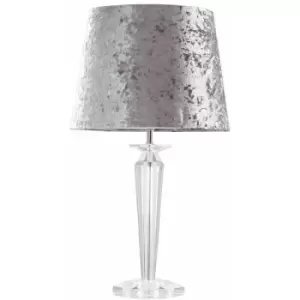 Image of 22882 Extra Large K9 Crystal TL+24808 ne Large Velvet Silver Grey tpd Shade