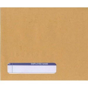 Image of Sage SE45 107mm x 128mm Compatible Wage Envelopes 90gm2 Self Seal Manilla with Window 1 x Pack of 1000