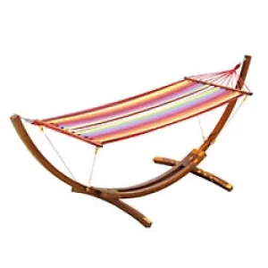 Image of Outsunny Hammock 5662-0119 Cotton, Wood Assorted