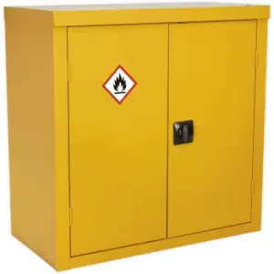 Image of Hazardous Substance Cabinet - 900 x 460 x 900mm - Two Door - 2 Point Key Lock