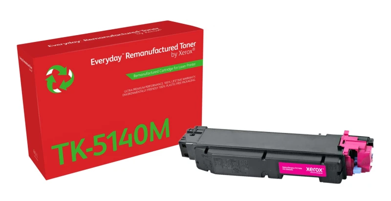 Image of Xerox Everyday Magenta Remanufactured Toner by Xerox compatible with Kyocera TK-5140M, Standard capacity 006R04802