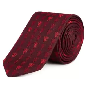 Image of PAUL SMITH Manchester United Tie - Red