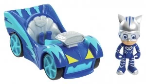 Image of PJ Masks Speed Booster Vehicle Figure Catboy
