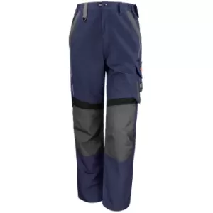 Image of Result Mens Technical Work Trousers (Reg 32" Leg) (44) (Navy/Black)