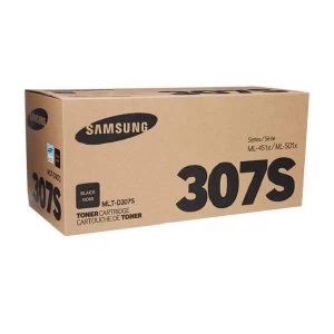 Image of Samsung MLT D307S Black Laser Toner Ink Cartridge SV074A