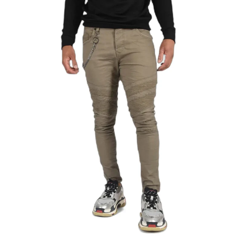 Image of Project X Paris Skinny biker jeans Project X Paris Beige Male 29