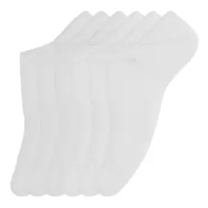 Image of Tom Franks Mens T-Sport Invisible Trainer Socks (Pack Of 6) (UK 7-11) (White)