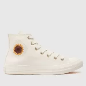 Image of Converse All Star Hi Festival Floral In White & Gold