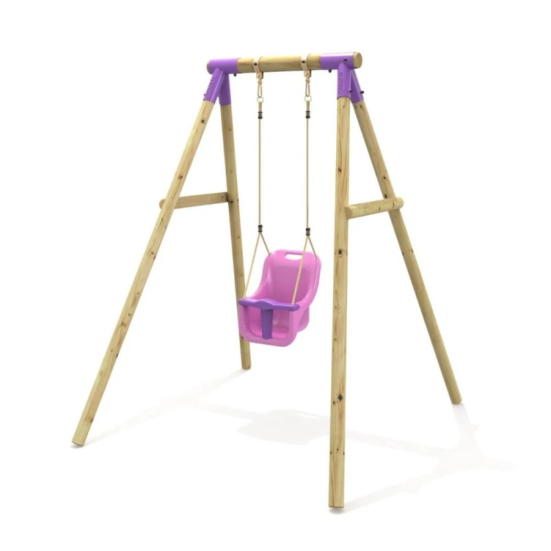 Image of OutdoorToys Single Swing Set - Pluto Purple Purple Unisex