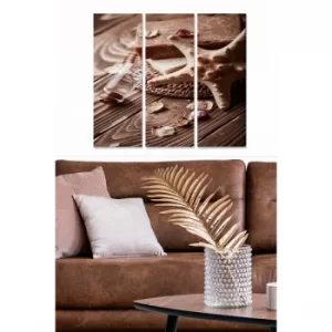 Image of MDF7600397 Multicolor Decorative MDF Painting (3 Pieces)