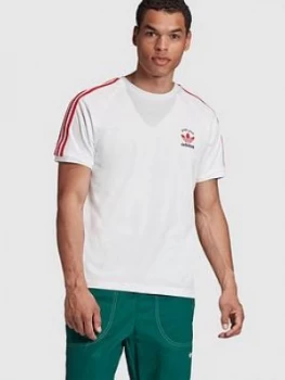 Image of Adidas Originals 3-Stripes England T-Shirt - White