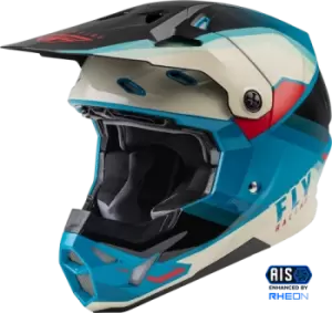 Image of FLY Racing Formula Cp Rush Helmet Black Stone Dark Teal M