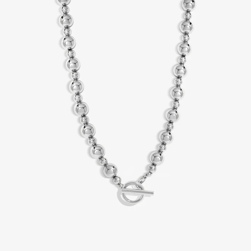 Image of Mood Mood Silver Polished Orb Necklace Silver