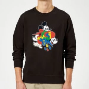 Image of Disney Mickey Mouse Vintage Arrows Sweatshirt - Black - M