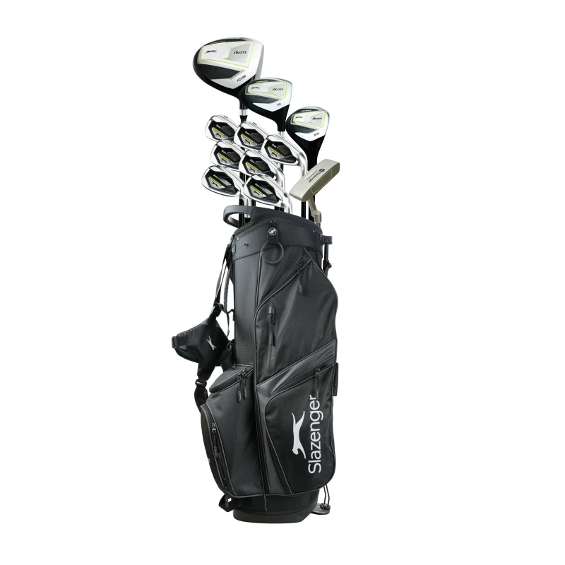 Image of Slazenger VS Graphite Shaft Golf Club Set with Stand Bag Mens R/H male One Size