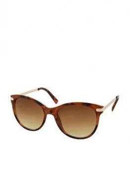 Image of Accessorize Rubee Flat Top Sunglasses - Brown