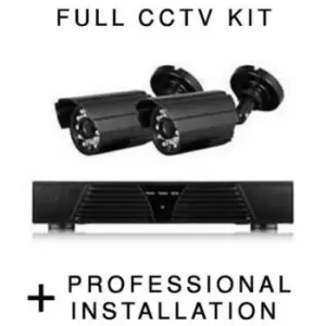 Image of electriQ HD 720p 2 Camera CCTV System with Professional Installation