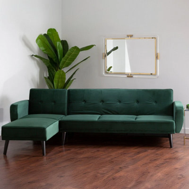 Image of Orsina Serene 3 Seat Green Sofa Bed