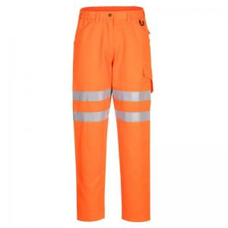 Image of Portwest Eco Hi Vis Work Trousers EC40ORR38 Colour: Orange