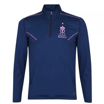 Image of Team Rajasthan Royals Midlayer Zip Top Mens - Blue/Pink