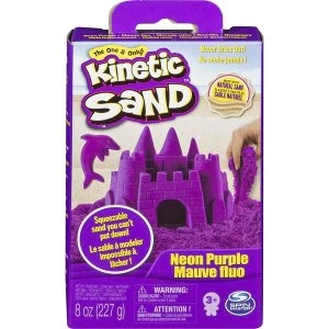 Image of Spin Master Kinetic Sand - Neon Blue Basic Sand 8oz box