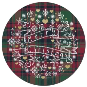 Image of Denby Christmas Tartan Set Of 6 Coasters