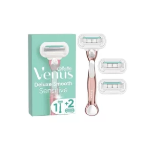 Image of Gillette Venus Deluxe Smooth Sensitive Rose Gold 4 Piece Starter Set