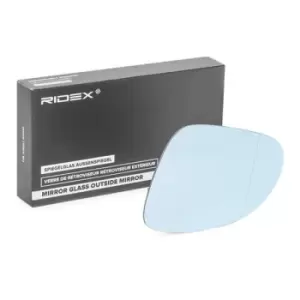 Image of RIDEX Wing Mirror Glass 1914M0361 Side Mirror Glass,Mirror Glass VW,SKODA,SEAT,Golf V Schragheck (1K1),Passat Variant (3C5),PASSAT Variant (3B6)