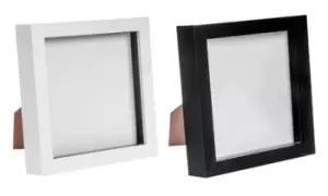 Image of Black 6x6 Box Photo Frame - Standing & Hanging - Pack of 2