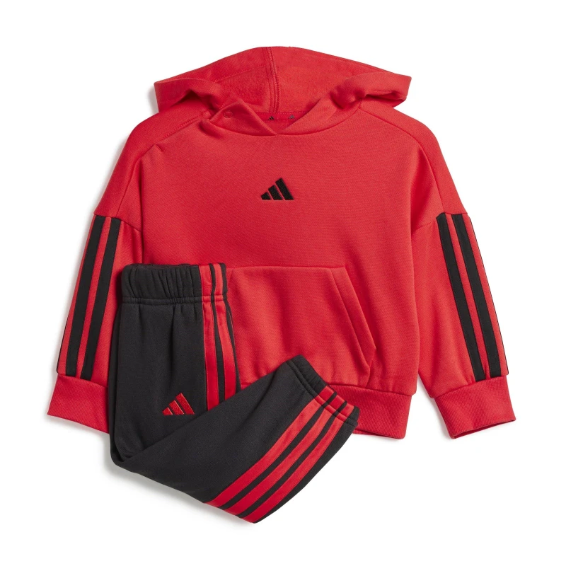 Image of adidas 3-Stripe Essentials Joggers Set Infants Fleece Tracksuits 0-3 Months Red 56201108050
