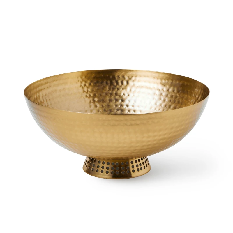 Image of Biba Biba x Tess Daly Metal Hammered Bowl - Gold Gold S