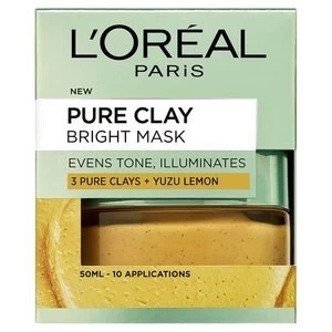 Image of LOreal Paris Pure Clay Bright Face Mask 50ml
