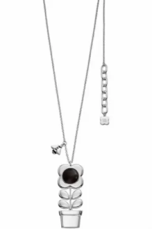 Image of Ladies Orla Kiely Silver Plated Necklace N4120