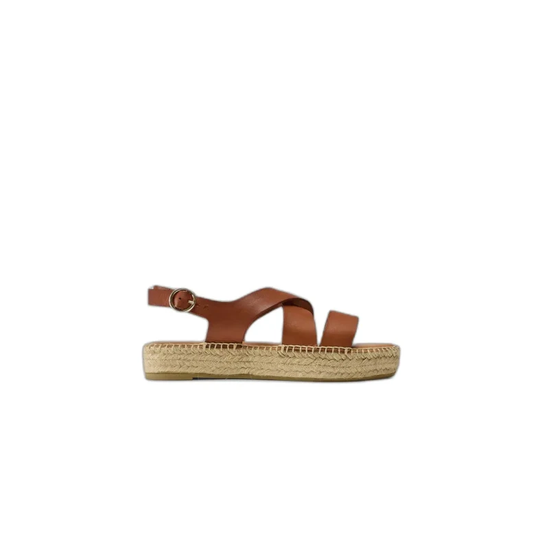 Image of Odaje Leather sandals woman Odaje Chantal Marron Female 39