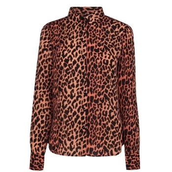 Image of Scotch and Soda Scotch Print Shirt - Brown 0222