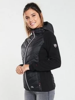 Image of Trespass Boardwalk Quilted Fleece - Black