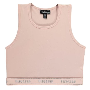 Image of Firetrap Crop Elastic Top Girls - Lotus Pink