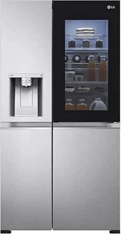 Image of LG InstaView GSXE90BSAD American-Style Smart Fridge Freezer - Brushed Steel, Brushed Steel 8806096071953